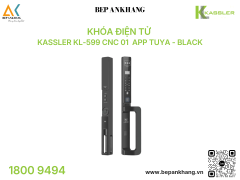 Khóa điện tử Kassler KL-599 CNC 01  App Tuya - Black